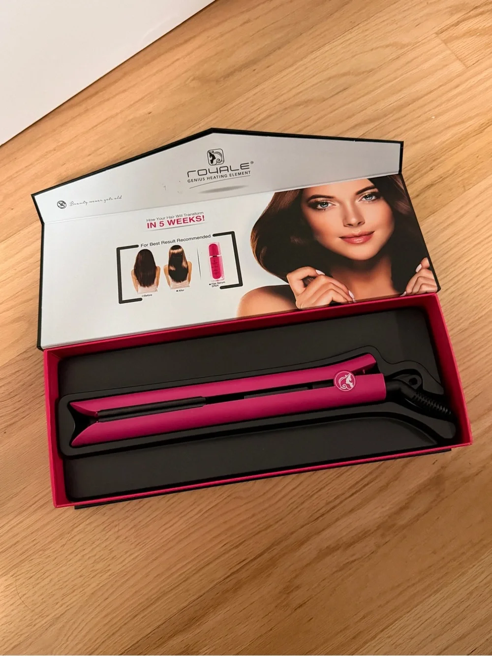 Platinum Pink Ceramic Hair Straightener - 1.25